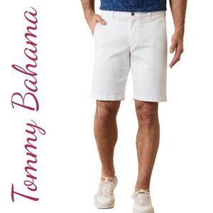 TOMMY BAHAMA MEN'S RELAX 100% LINEN SHORTS WHITE COASTAL PREPPY RESORT, SIZE‎ 40